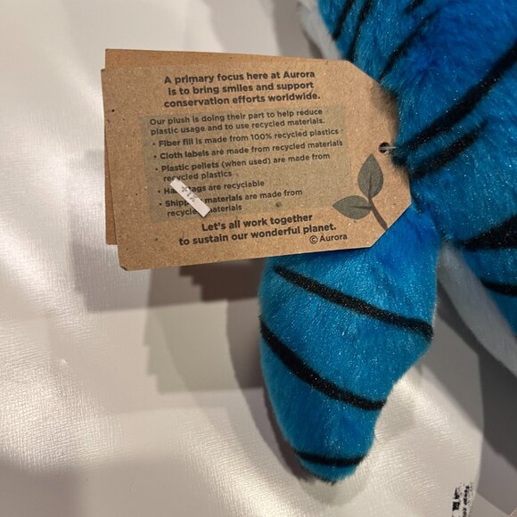 Aurora Destination Nation Tiger Shark 14" Plush NWT - Picture 8 of 10